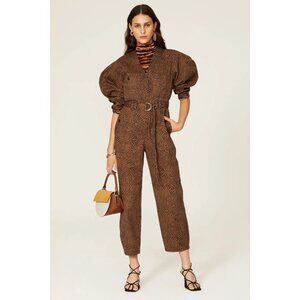 Ulla Johnson Brown Patterned Jumpsuit